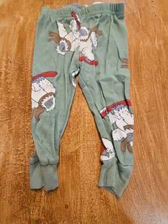 Green Carters Yeti 2 piece pjs, 12M B