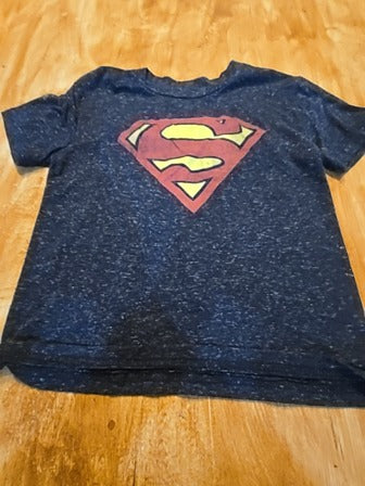 Grey Superman Superman t shirt, 4T B