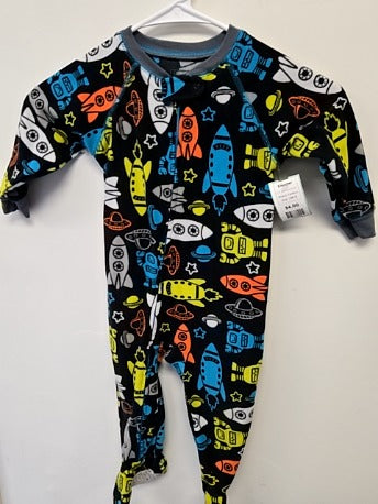 Black/Colorful Rockets Carters Sleeper, 18M B