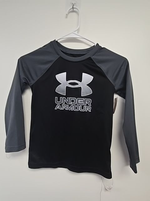 Black/Grey Under Armour Longsleeve Shirt, 6 B