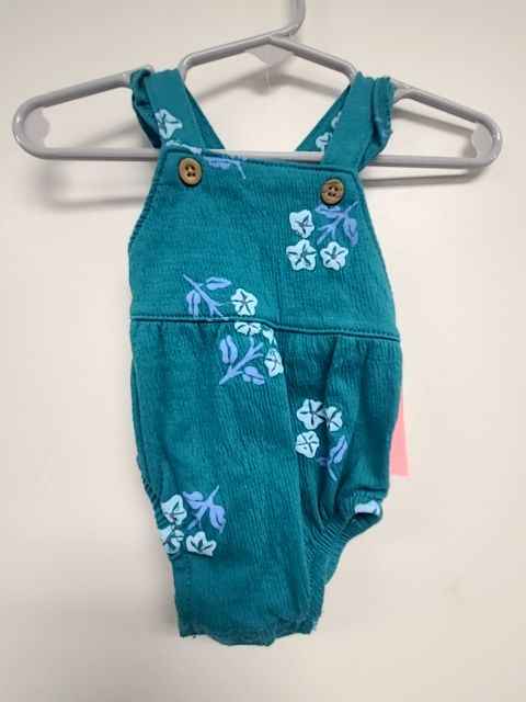 Blue Flower Carters Short One Piece, NB G