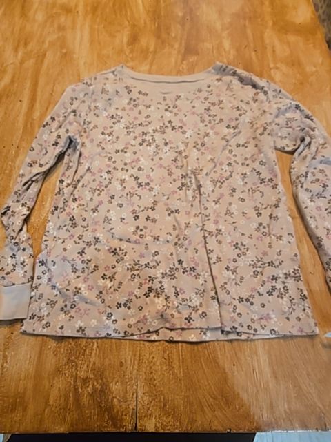 Brown Flower Childrens Place Longsleeve Shirt, 16 G