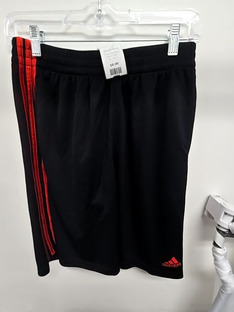 Black/Red Adidas Basketball Shorts, 18/20 B
