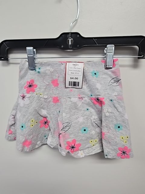Grey Flower Jumping Bean Skort, 5T G