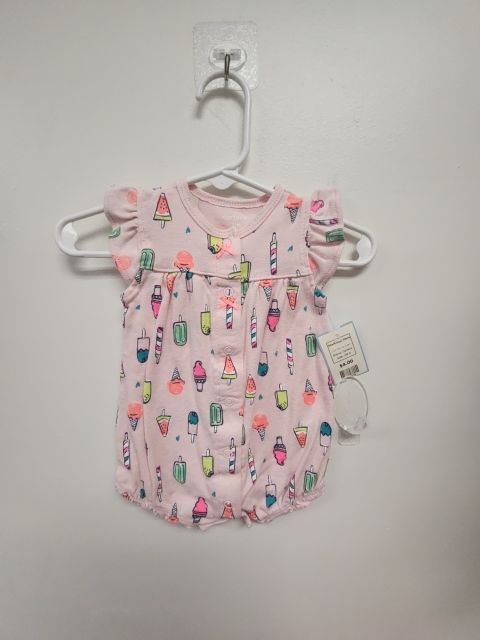 Pink Ice Cream Carters Short One Piece, 3M G