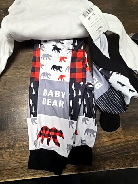 White/Red/Black/Grey Boutique Outfit, 3M B
