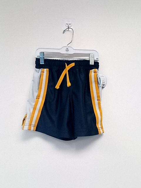 blue w/yellow stripe Childrens Place Basketball Shorts, 4 B