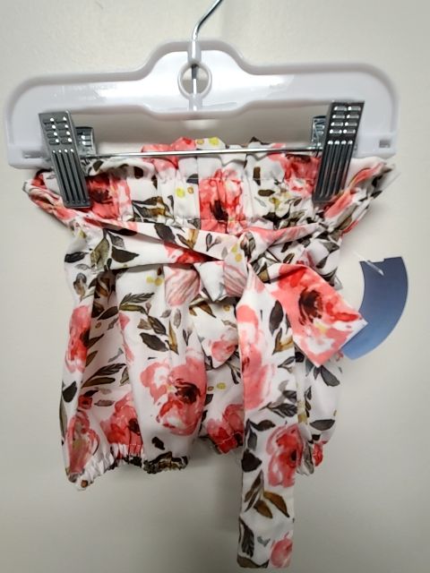 White/Pink Flower Boutique Shorts, NB G