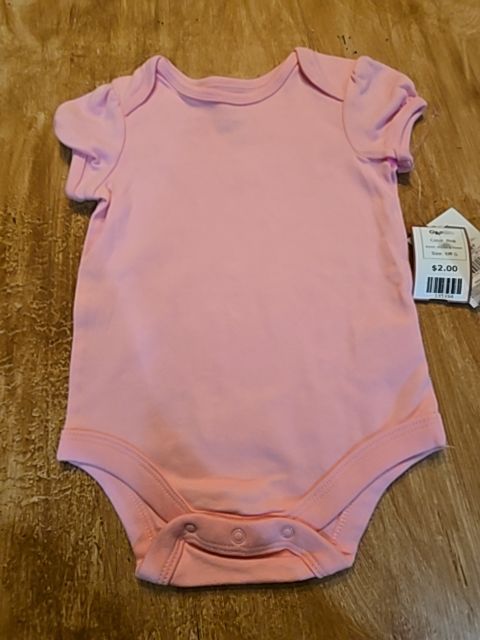 Pink Wishes & Kisses Onesie, 6M G