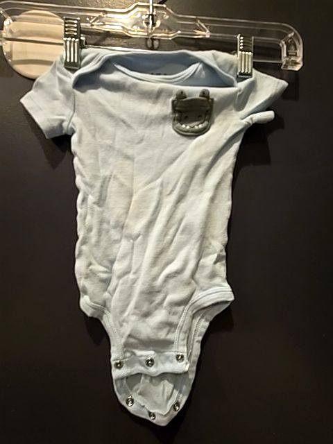 Blue Child of mine Aligator onesie, 3M B