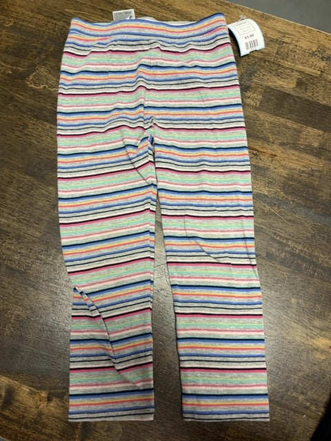 Grey/Colorful Striped Gap Leggings, 4T G