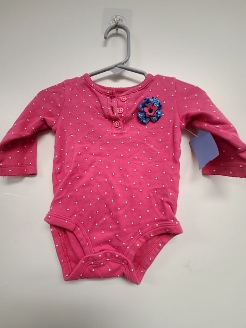 Pink Elephant Jumping Bean Longsleeve Shirt, 6M G