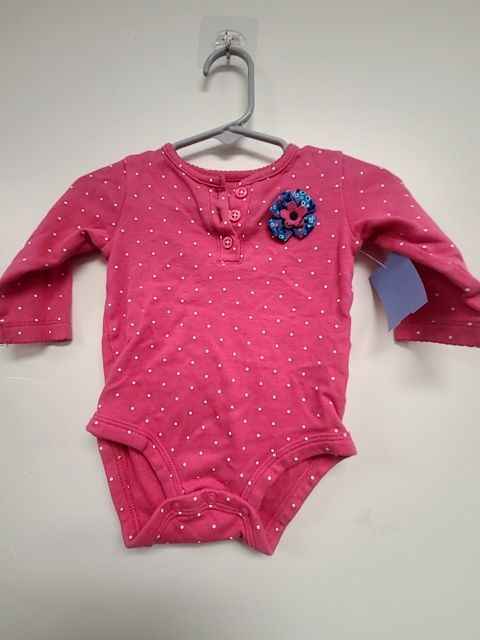 Pink Elephant Jumping Bean Longsleeve Shirt, 6M G