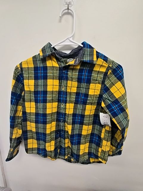 Blue/Yellow Plaid Wonder Nation Flannel, 8 B