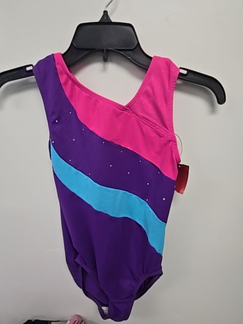 Pink/Purple/Blue Freestyle Gymnastics Leotard, 10 G