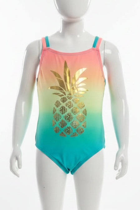 Colorful Pineapple Arizona Swim Suit, 4T G