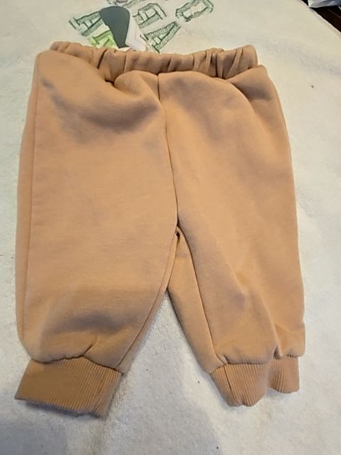 Brown Cozy Cub Joggers, 0-3M B