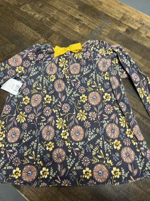 Grey/Yellow/Pink Flower Cynthia Rowley Longsleeve Shirt, 3T G