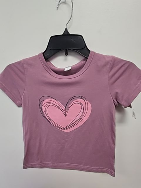 Purple/Pink Heart Shein Shirt, 5T G