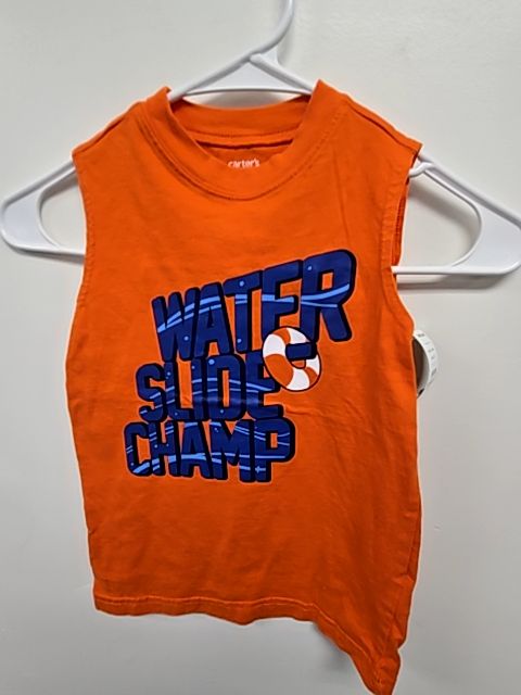 Orange Water Slide Champ Carters Tank Top, 4T B