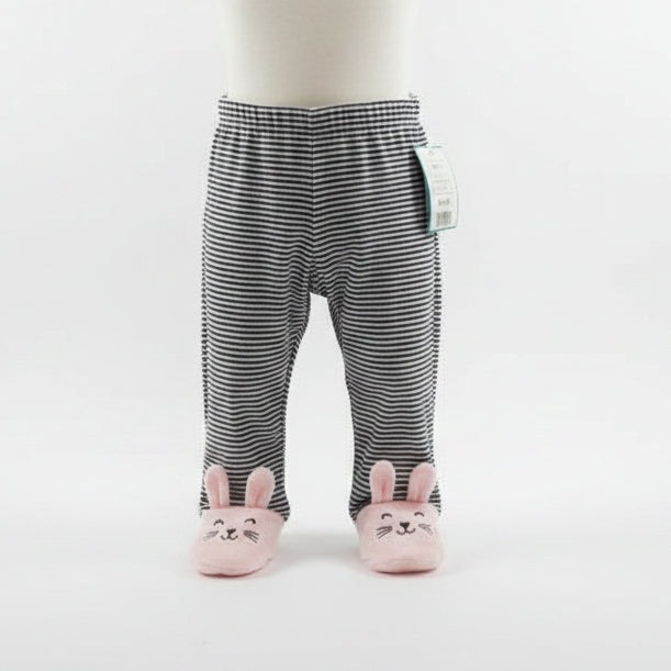 Black/White Striped Carters Pants, 6M G