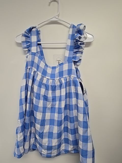Blue/White Shein Maternity Tank Top, Large