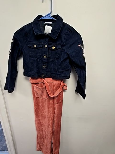 Blue/Pink Little Lass Pant One Piece W/Jacket, 8 G