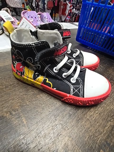 Black/White/Red Mickey Mouse High Tops, 11C B