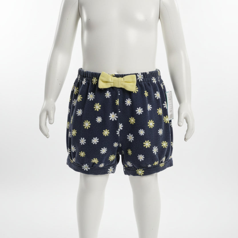 Navy/White/Yellow Flower Garanimals Shorts, 18M G