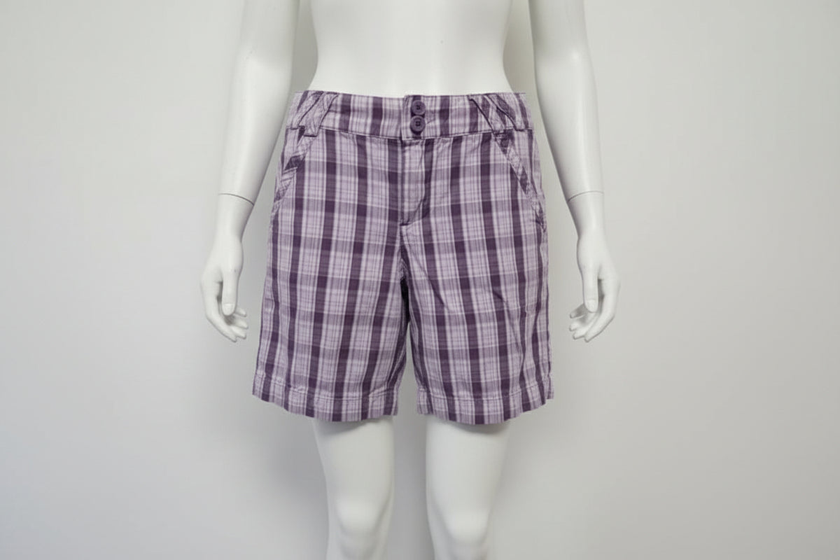 Purple Plaid Cherokee Shorts, 6 G
