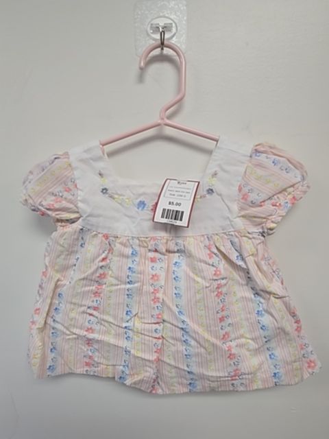 Pink/White/Yellow/Blue Janie And Jack Shirt, 12M G