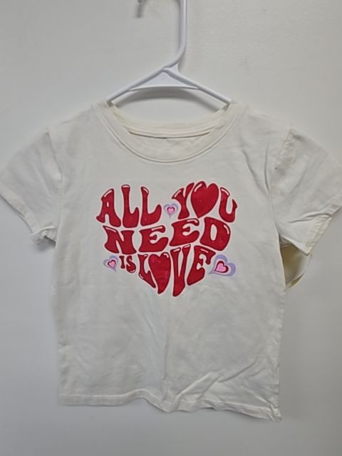 Cream/Red All You Need Is Love Wonder Nation Shirt, 7 G