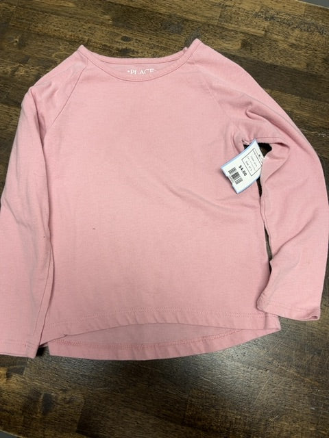 pink Childrens Place Long Sleeve Shirt, 4T G