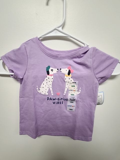 Purple Dog Garanimals Shirt, 18M G