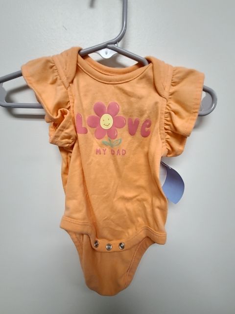 orange Garanimals Love Onesie, NB G