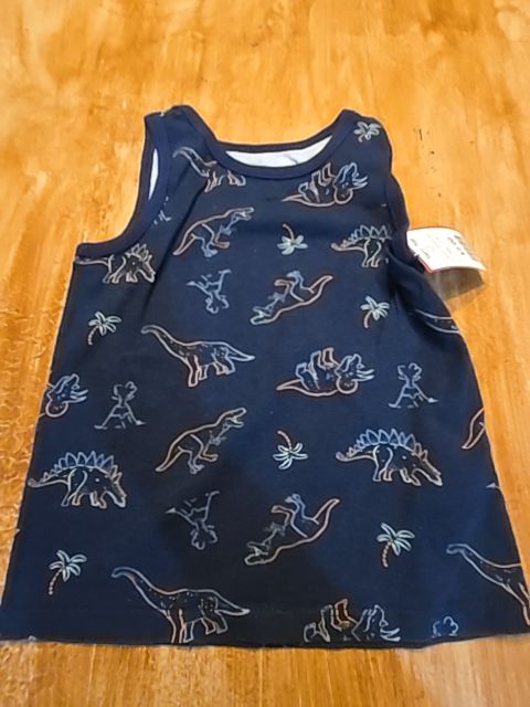 Navy/Colorful Dinos Garanimals Tank Top, 2T B