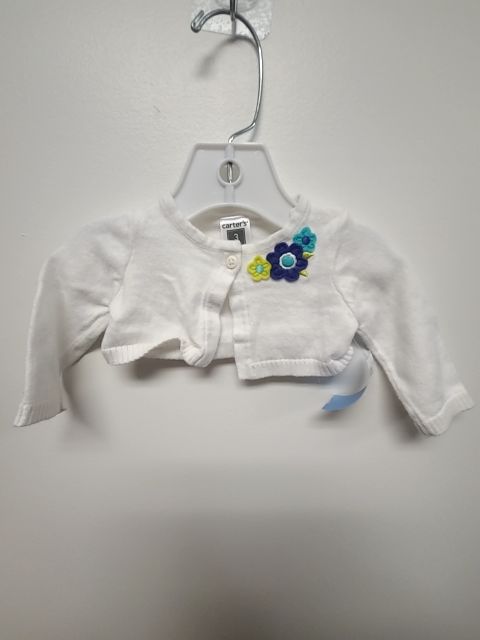 White Carters Cardigan, 3M G
