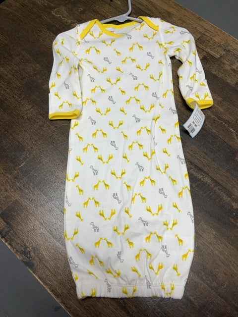 white Simple Joys Giraffe Sleep Sak, NB G