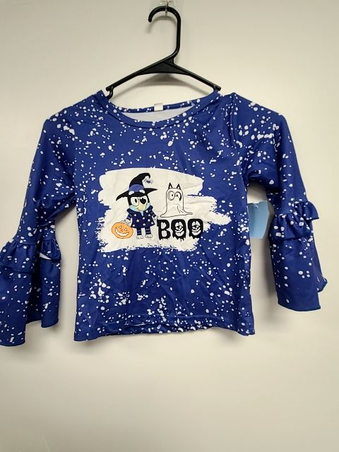 Purple Bluey Halloween Boutique Longsleeve Shirt, 6 G