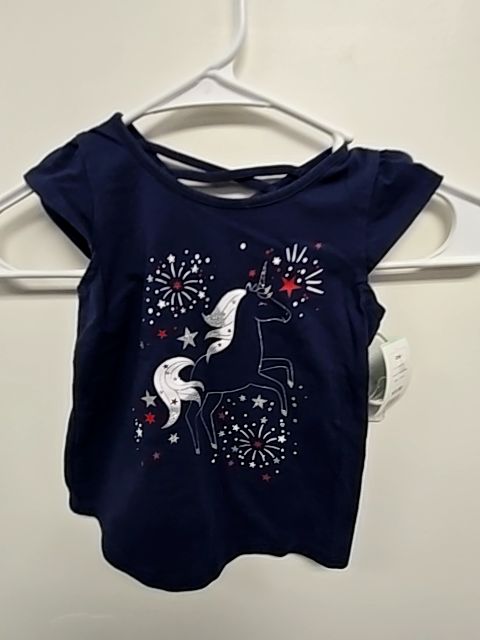 Navy/Red/White Unicorn Jumping Bean Shirt, 24M G