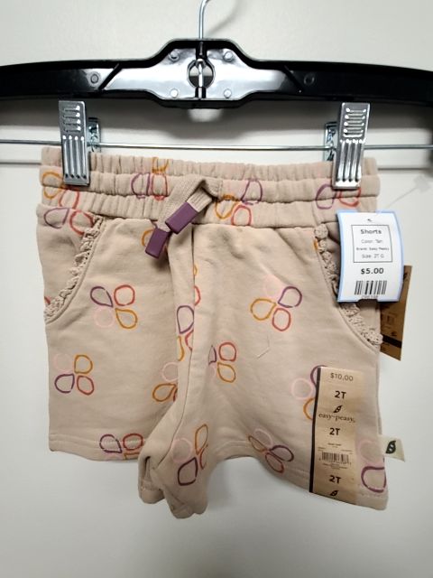 Tan Easy Peasy Shorts, 2T G