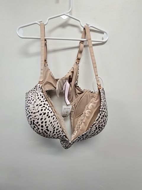 Tan/Black Cheetah Victoria Secret Maternity Bra, 38DD