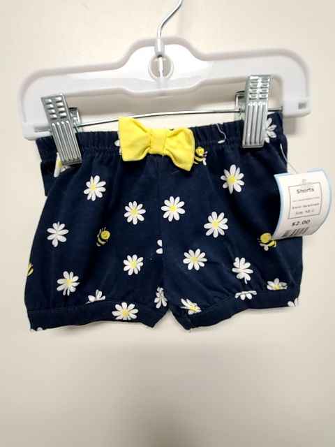 Navy/White/Yellow Flower Garanimals Shorts, NB G