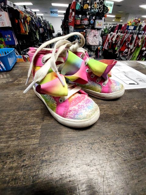 Pink/Rainbow Jojo Siwa Sneakers, 10C G
