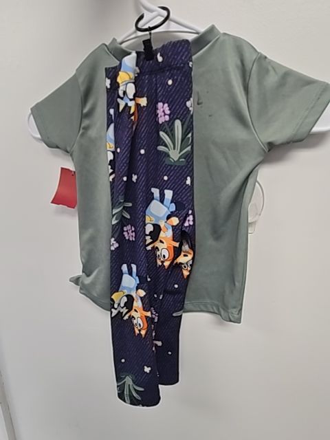 Green/Navy Bluey Outfit, 2T G