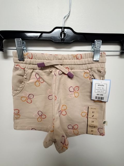 Tan Easy Peasy Shorts, 3T G