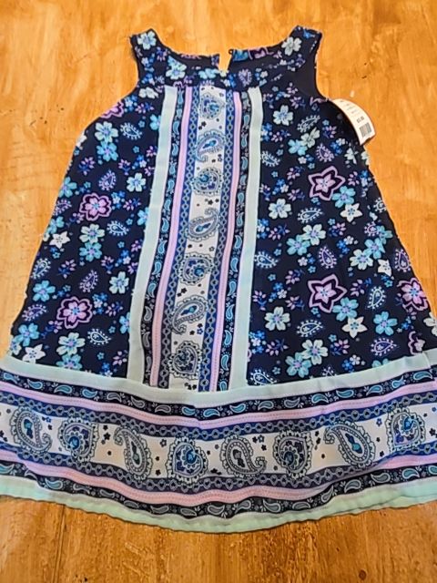 Navy/Blue/Purple Wonder Nation Dress, 4T G