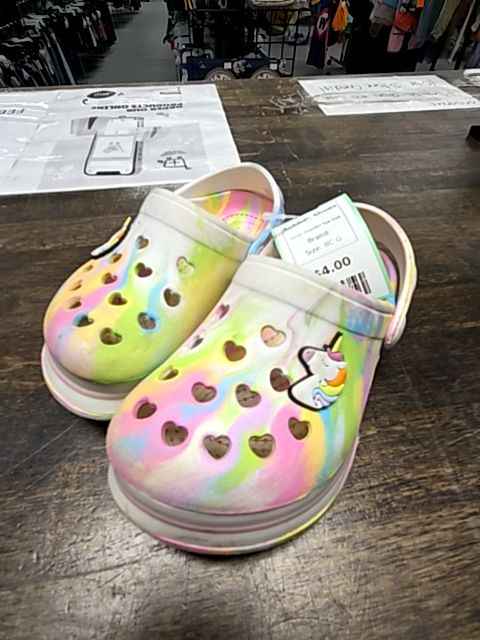 Colorful Tye Dye Rubber Shoes, 8C G