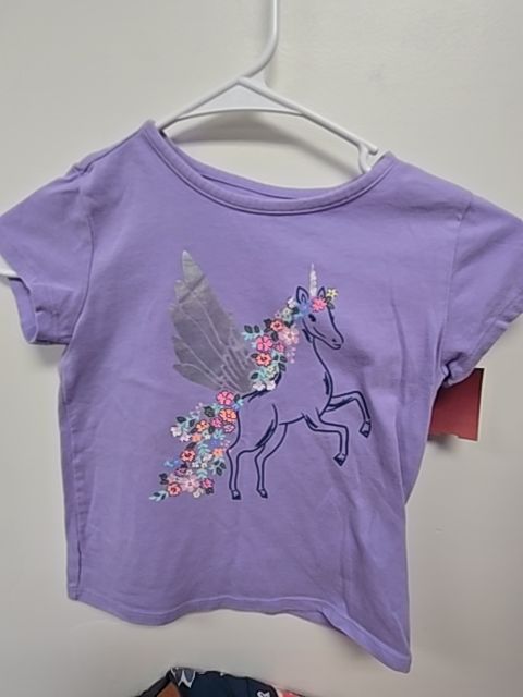Purple Unicorn Wonder Nation Shirt, 6 G