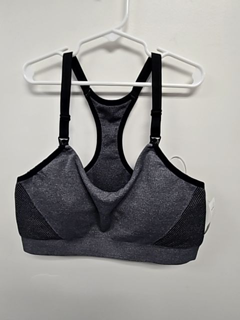 Grey/Black Auden Nursing Bra, X-Large